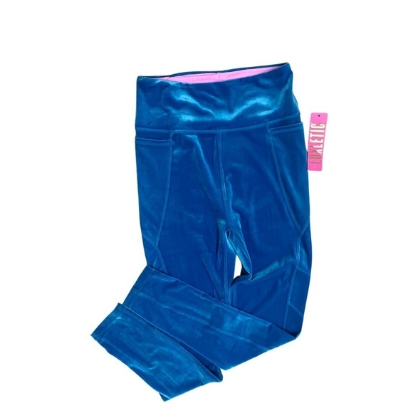 Lilly Pulitzer Luxletic Weekender High Rise Legging UPF 50+ Teal Bay SZ S NWT - Picture 2 of 5